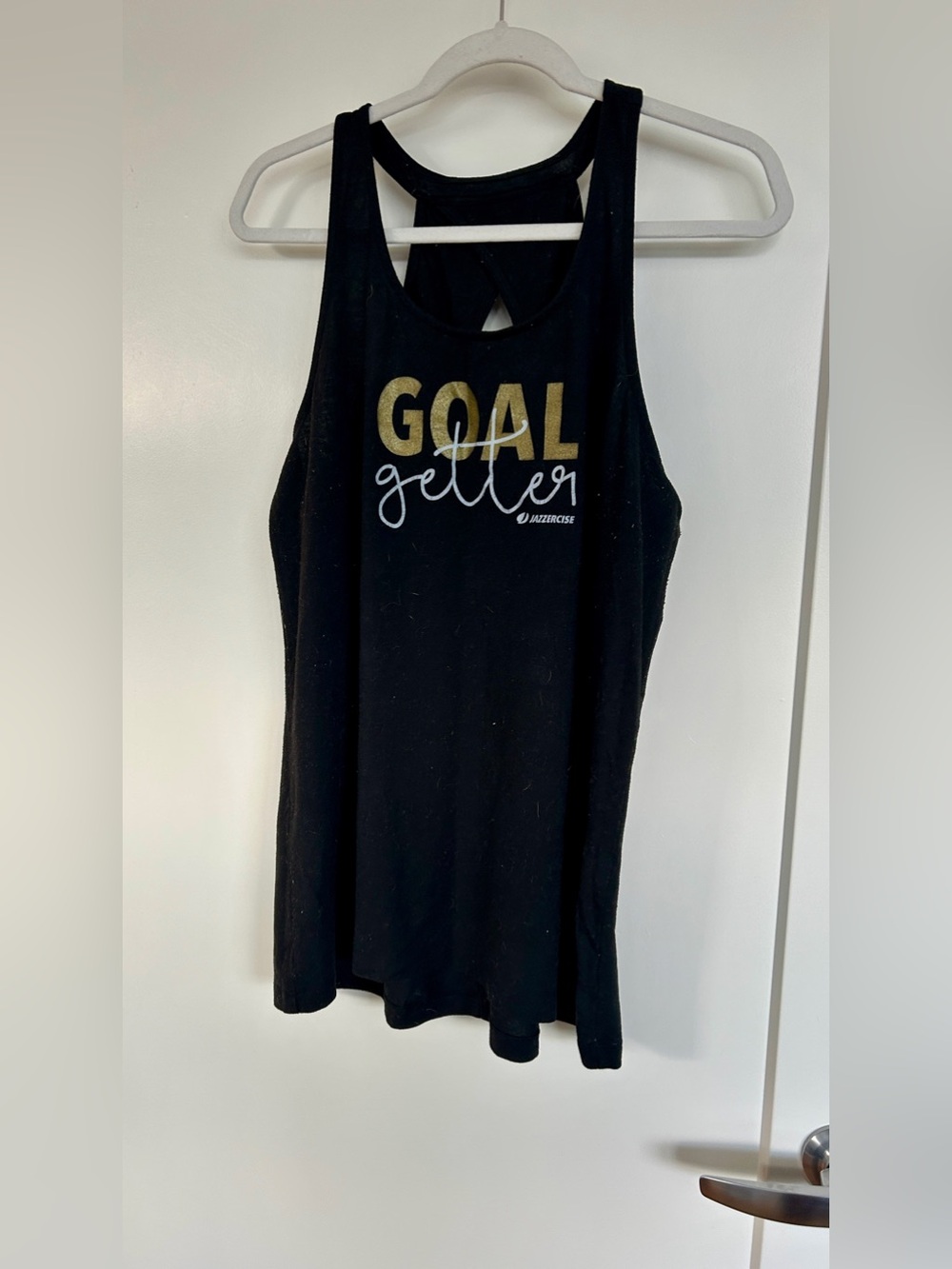 Jazzercise Goal Getter Black Tank Top